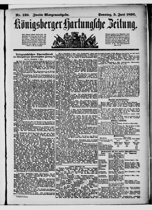 Königsberger Hartungsche Zeitung vom 05.06.1892