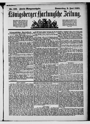 Königsberger Hartungsche Zeitung vom 09.06.1892