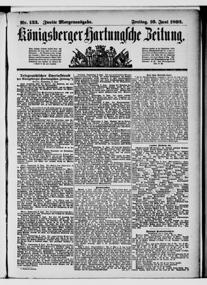 Königsberger Hartungsche Zeitung on Jun 10, 1892