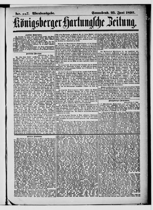 Königsberger Hartungsche Zeitung vom 25.06.1892