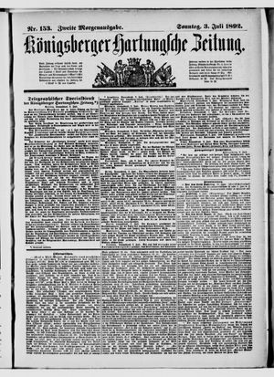 Königsberger Hartungsche Zeitung on Jul 3, 1892