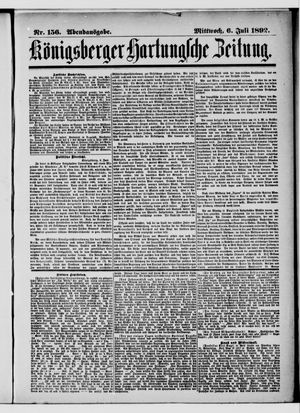 Königsberger Hartungsche Zeitung on Jul 6, 1892