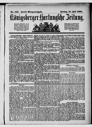 Königsberger Hartungsche Zeitung vom 15.07.1892