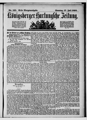 Königsberger Hartungsche Zeitung on Jul 17, 1892