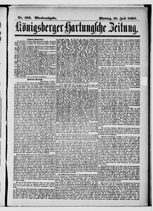 Königsberger Hartungsche Zeitung on Jul 18, 1892