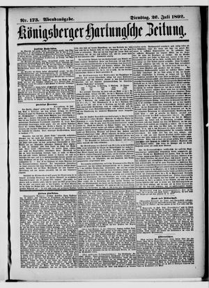 Königsberger Hartungsche Zeitung on Jul 26, 1892