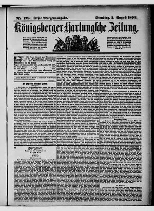 Königsberger Hartungsche Zeitung on Aug 2, 1892