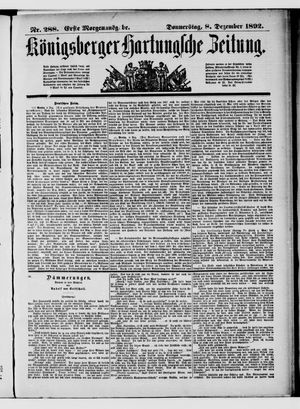 Königsberger Hartungsche Zeitung on Dec 8, 1892
