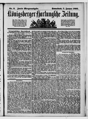 Königsberger Hartungsche Zeitung vom 07.01.1893