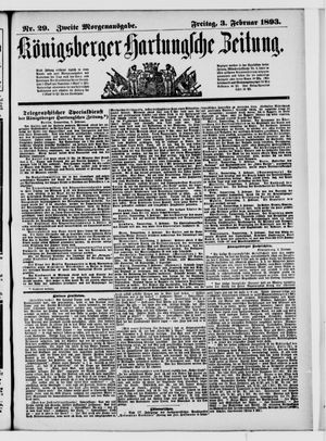 Königsberger Hartungsche Zeitung vom 03.02.1893