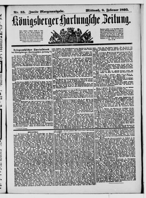 Königsberger Hartungsche Zeitung on Feb 8, 1893