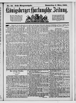 Königsberger Hartungsche Zeitung vom 02.03.1893