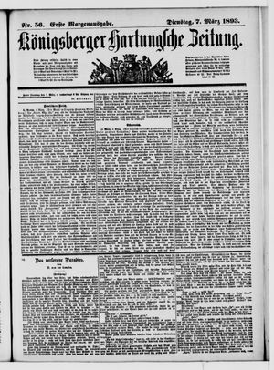 Königsberger Hartungsche Zeitung on Mar 7, 1893