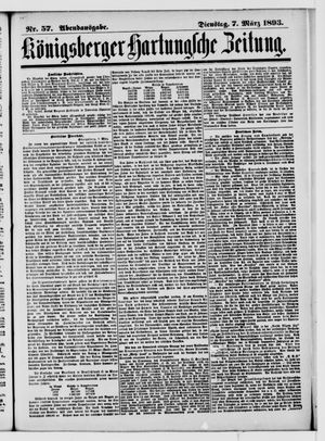 Königsberger Hartungsche Zeitung vom 07.03.1893