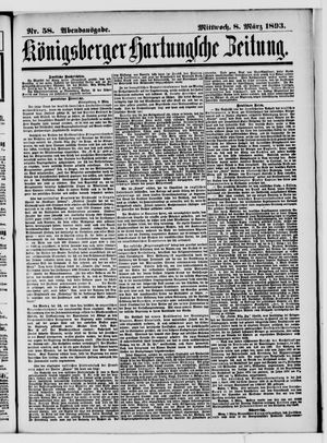 Königsberger Hartungsche Zeitung vom 08.03.1893