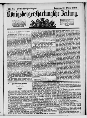 Königsberger Hartungsche Zeitung vom 12.03.1893