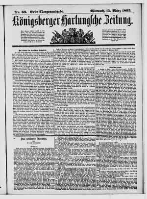 Königsberger Hartungsche Zeitung vom 15.03.1893