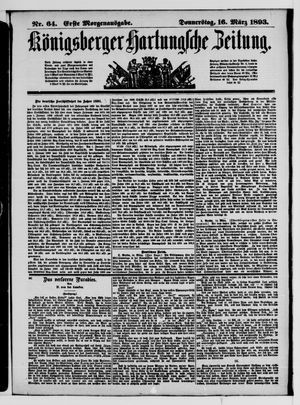 Königsberger Hartungsche Zeitung on Mar 16, 1893