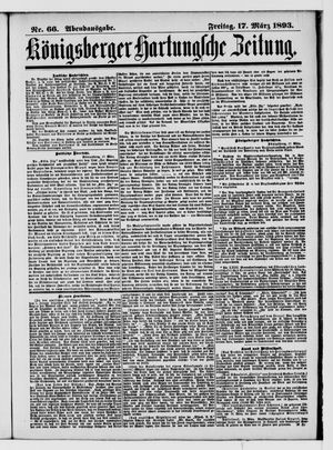 Königsberger Hartungsche Zeitung vom 17.03.1893