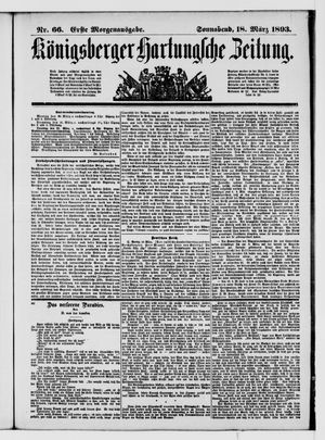 Königsberger Hartungsche Zeitung vom 18.03.1893