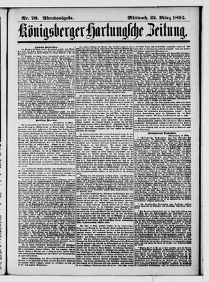 Königsberger Hartungsche Zeitung vom 22.03.1893