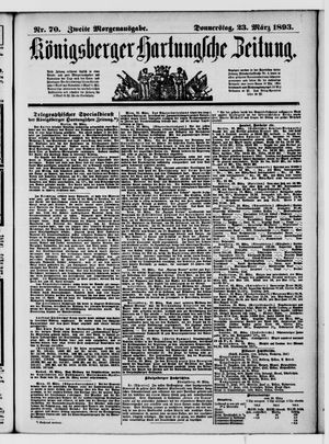 Königsberger Hartungsche Zeitung on Mar 23, 1893
