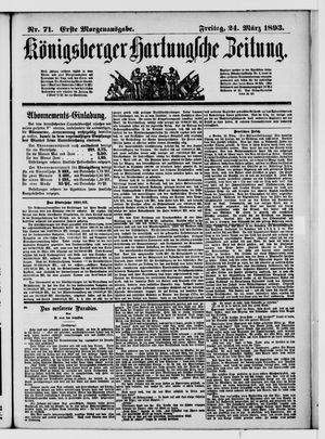 Königsberger Hartungsche Zeitung vom 24.03.1893