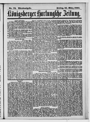 Königsberger Hartungsche Zeitung on Mar 24, 1893