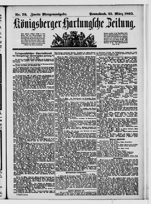 Königsberger Hartungsche Zeitung vom 25.03.1893