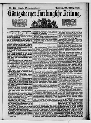 Königsberger Hartungsche Zeitung on Mar 26, 1893
