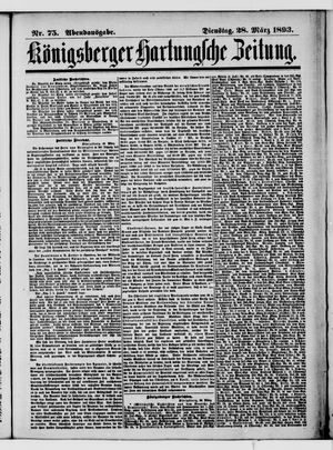 Königsberger Hartungsche Zeitung vom 28.03.1893