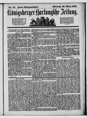 Königsberger Hartungsche Zeitung vom 29.03.1893