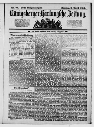 Königsberger Hartungsche Zeitung vom 02.04.1893
