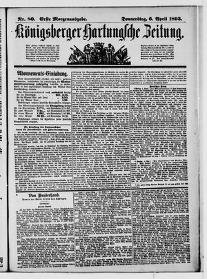 Königsberger Hartungsche Zeitung vom 06.04.1893