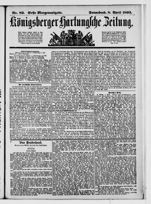 Königsberger Hartungsche Zeitung vom 08.04.1893