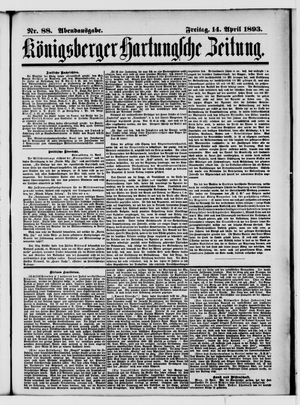 Königsberger Hartungsche Zeitung vom 14.04.1893