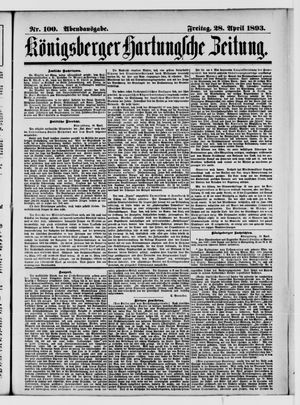 Königsberger Hartungsche Zeitung vom 28.04.1893