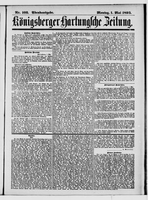 Königsberger Hartungsche Zeitung on May 1, 1893