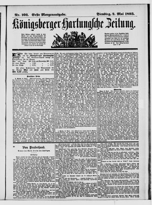 Königsberger Hartungsche Zeitung vom 02.05.1893