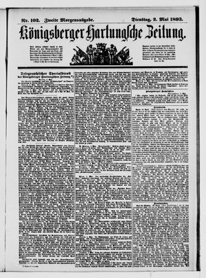 Königsberger Hartungsche Zeitung on May 2, 1893