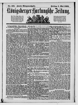 Königsberger Hartungsche Zeitung on May 5, 1893
