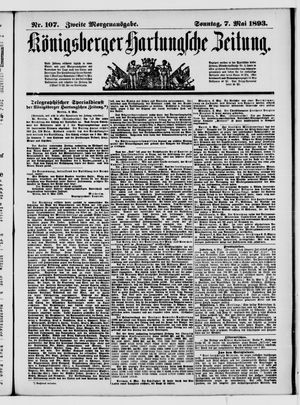 Königsberger Hartungsche Zeitung vom 07.05.1893
