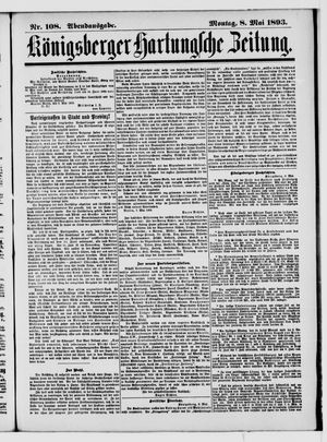 Königsberger Hartungsche Zeitung vom 08.05.1893