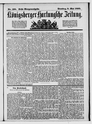 Königsberger Hartungsche Zeitung vom 09.05.1893