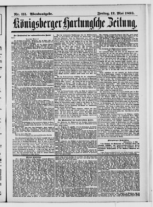 Königsberger Hartungsche Zeitung vom 12.05.1893