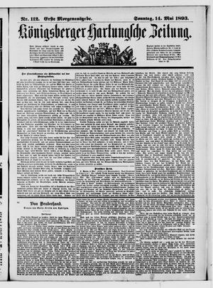 Königsberger Hartungsche Zeitung vom 14.05.1893