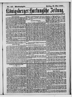Königsberger Hartungsche Zeitung vom 19.05.1893