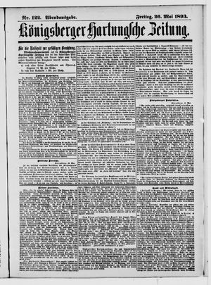 Königsberger Hartungsche Zeitung vom 26.05.1893