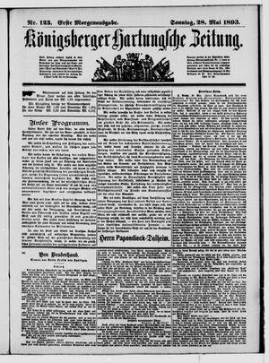 Königsberger Hartungsche Zeitung on May 28, 1893
