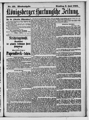 Königsberger Hartungsche Zeitung vom 06.06.1893